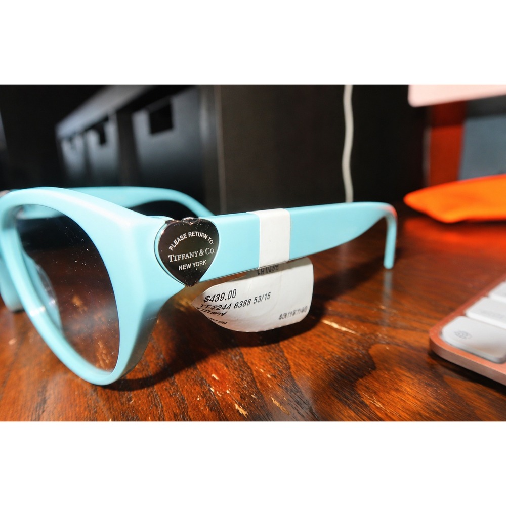 Tiffany & Co TF2244 Eyeglasses Cat Eye Tiffany Blue Heart Tag 53/16/140 NEW - Picture 4 of 7